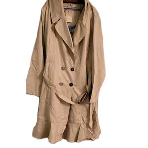 anthology overcoat jacket coat nwt vintage belt womans 24 Trench coat